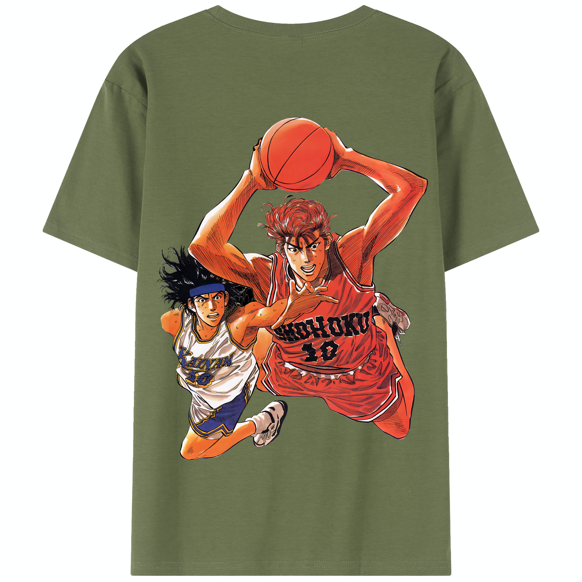 SLAM DUNK／スラムダンク 綿100％半袖Tシャツ（背面プリント）
